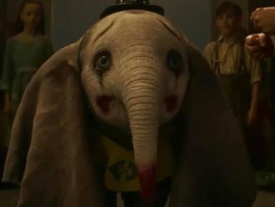 Dumbo+the+elephant+looks+out+at+the+circus+crowd+as+they+laugh+at+him.+Dumbo+is+back+on+the+big+screen+in+Disney%E2%80%99s+live-action+remake%2C+which+was+modernized+with+top-quality+technology+but+lacking+anything+fresh.