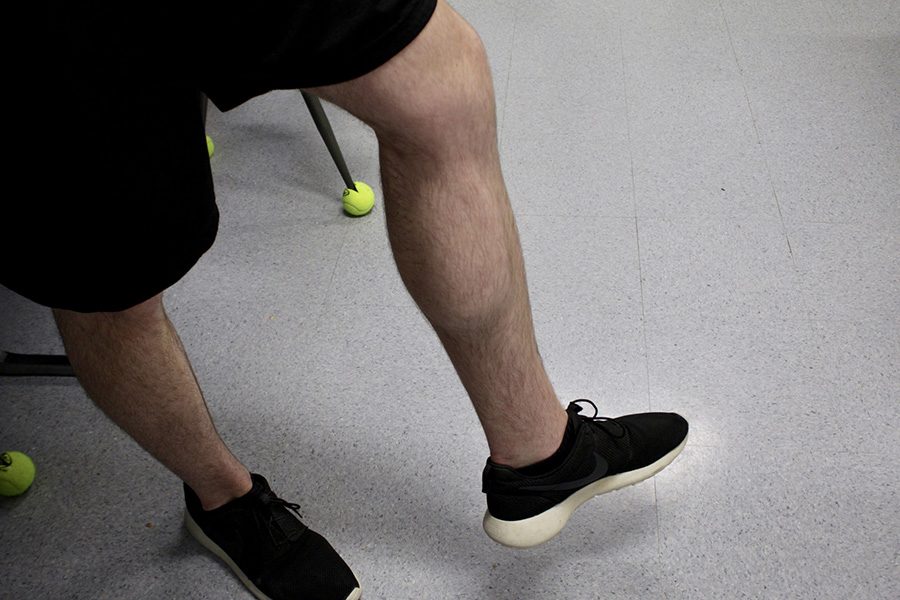 Senior Ryan Allen shows off his natural hairy legs. Shaving has played a long and complicated role in the history of humanity, but nowadays hairy legs are becoming more normal. 