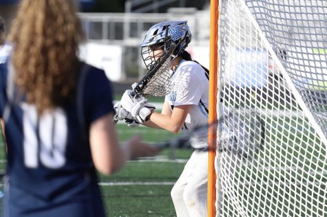 Junior goalie Karlee Jenks surveys the Lady Paladin offense. Jenks acted as a brick wall for Starr’s Mill, only allowing two goals on the night. Her stellar play helped the Lady Panthers make their second consecutive A-AAAAA GHSA State Championship game.