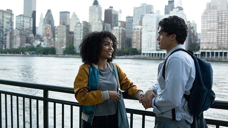 Natasha Kingsley and Daniel Bae, played by Yara Shahidi and Charles Melton, discuss fate and love. “The Sun Is Also a Star” is a new teen romance film that is not just the normal cliché. This movie also shows the struggles that youth deal with in their lives.