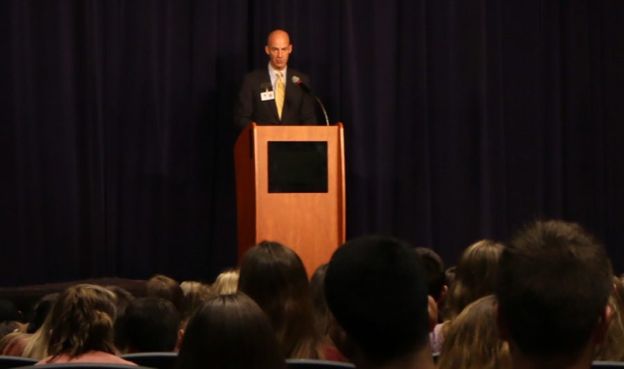 Last Tuesday, Principal Allen Leonard addressed the school about the code of conduct. During the assembly he stated “I don’t believe in self defense,” which caused a negative reaction throughout the student body. He has since clarified his statement. 