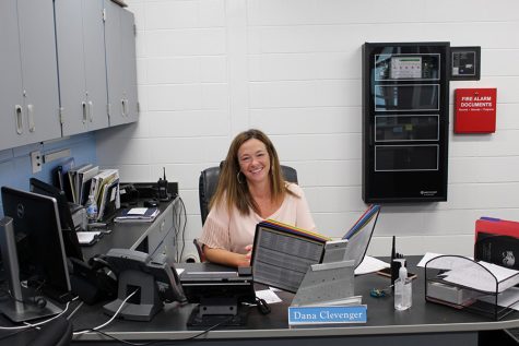 Front office secretary Dana Clevenger joins the Starr’s Mill staff after a 21-year break from working to raise her children. She will share duties with Leslie Frey. 