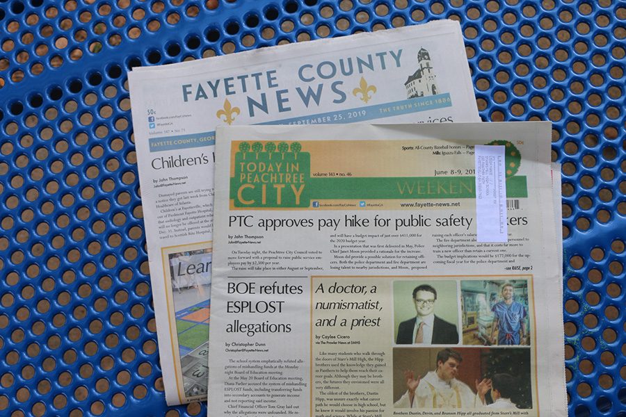 Locally+printed+newspapers+in+Peachtree+City+and+Fayette+County+have+reduced+the+amount+of+print+papers+they+are+producing.+The+role+of+local+newspapers+is+changing+due+to+the+effects+of+technology.++
