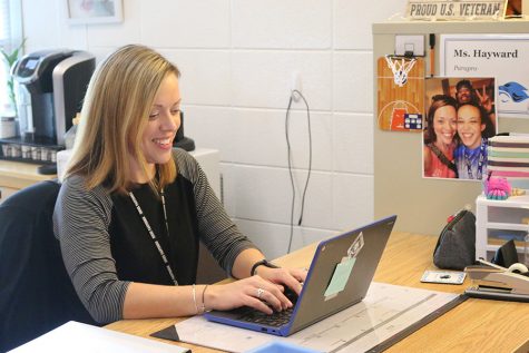 Hayward is a paraprofessional and an assistant coach for basketball cheer. She began working in Fayette County last January after spending time in the Air Force and at home raising her daughter.