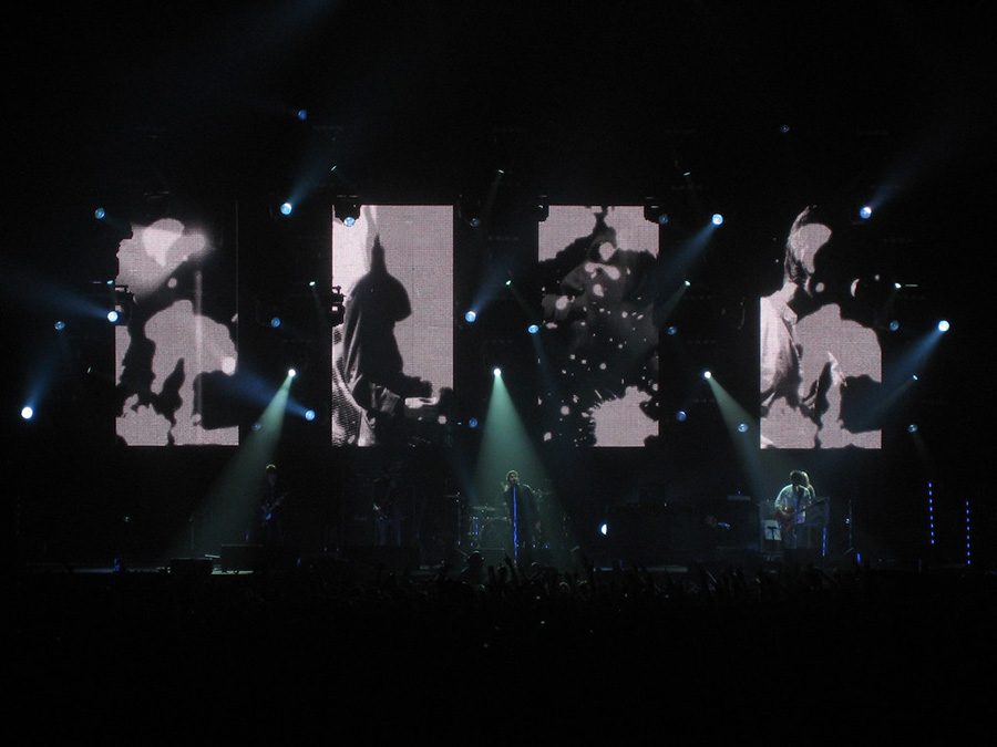 English rock band Oasis performs at a concert. ‘90s music has been one of the greatest decades of music, influencing other artists since the decade’s end. Ten songs that I believe should be on every teen’s playlist now are from artists including TLC, Pearl Jam, and Radiohead.