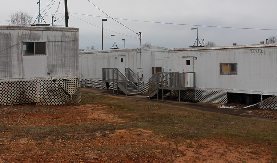 The trailers outside of the high school are falling apart and molding. They make Starr’s Mill High School look unkempt and may cause health concerns for students.