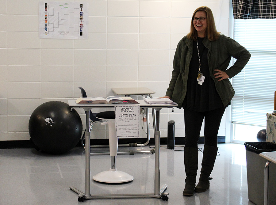 Dr. Bonnie Stanford teaches her 7th period Creative Writing class. Next year, she will be teaching the new AP Seminar course. There is no set textbook for this class, and it will be mostly based on student interest. 