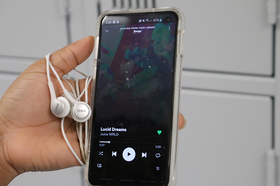 Freshman Sebastian Galla’s is currently listening to “Lucid Dreams” by former rapper Juice Wrld. “Lucid Dreams” is Juice Wrld’s most popular song and the one that started his career.