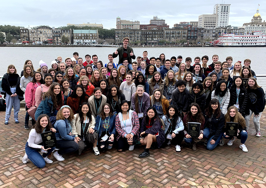 The Starr’s Mill High School Beta Club recently attended the three-day Beta Convention in Savannah, Georgia. A group of more than 50 students attended the daily competitions and earned several awards. 