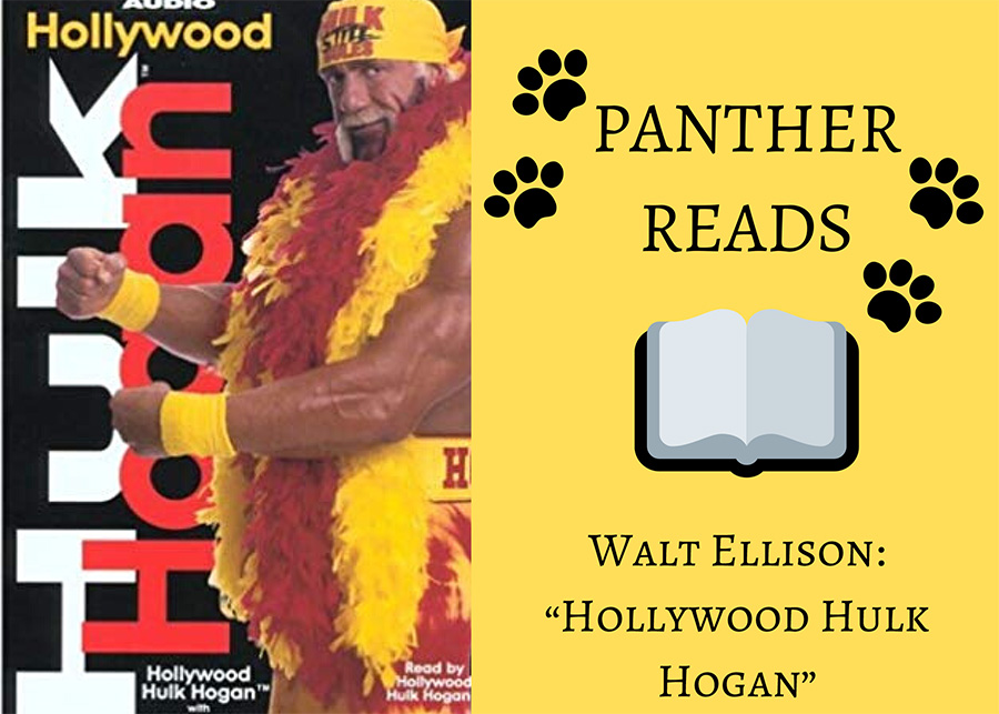 Economics and current issues teacher Walt Ellison talked about the first book he had ever fully read, “Hollywood Hulk Hogan.” With this autobiography of the famous wrestler Hulk Hogan, Ellison shows students and teachers alike that a person does not need a lengthy novel to become interested in reading. 