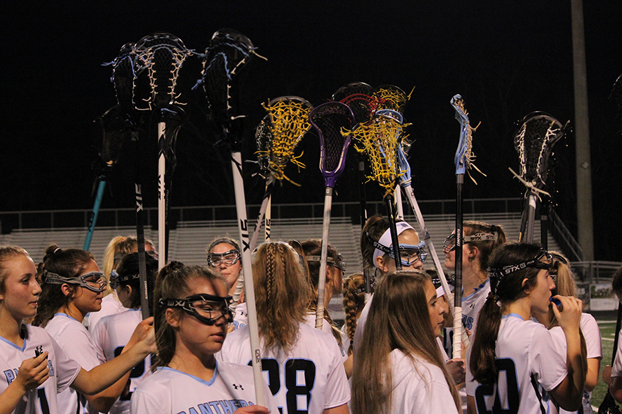 Both lacrosse teams played Trinity’s Lions at Panther Stadium this past Tuesday. They won big with the boys winning 20-4 and the girls winning 21-1. Each team put loads of pressure onto Trinity and capitalized on nearly every mistake Trinity made.