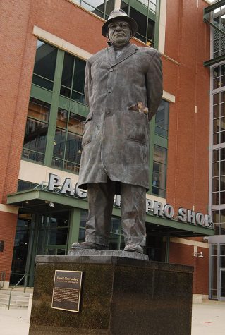 Statue of the late Vince Lombardi outside of Lambeau Field. On Sept. 3, 1970, Lombardi passed away of colon cancer, leaving behind an untouched football legacy. Whether it be from words of wisdom or exceptional records as a coach, there will never be another sports figure like Lombardi.