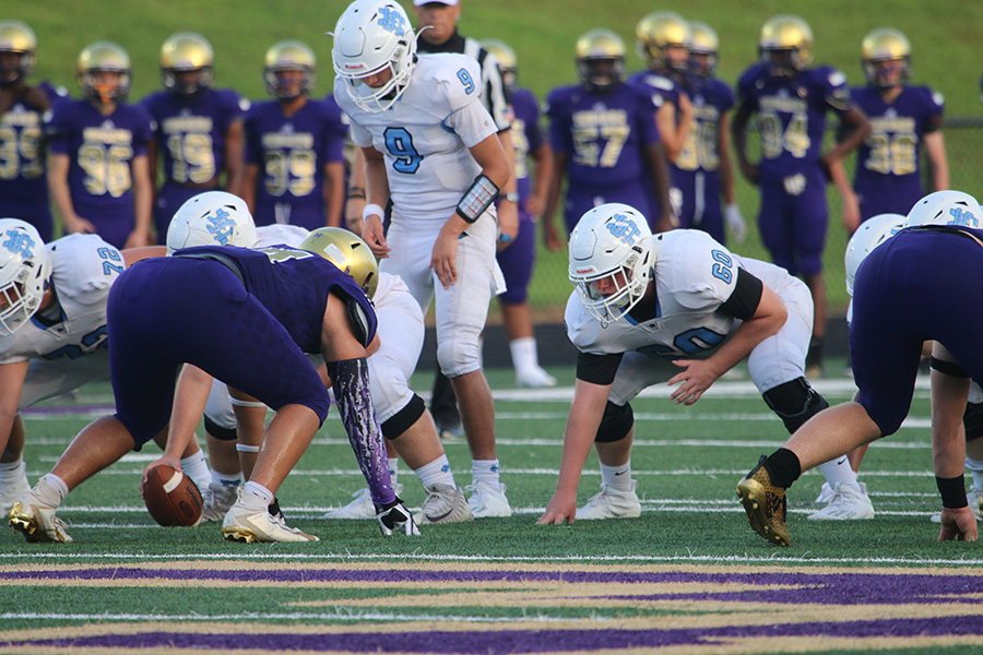 Sophomore quarterback Will Yarbrough lines up under center for the snap during the Panthers’ season opener against the East Coweta Indians. The tight contest last Thursday proved that the Panthers were coming to play, despite falling short in a 21-20 loss. The offense showed promise, the defense stayed beyond reputable, and the culture of grit proved itself as strong as ever.