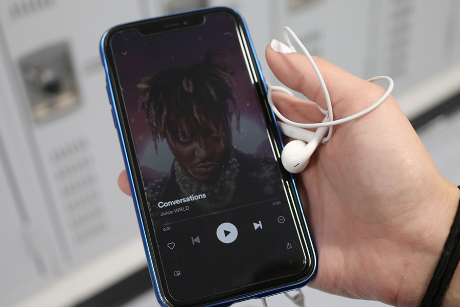 Freshman Jaden Powell’s current favorite song is “Conversations” by Juice WRLD. The song is the second track on the album “Legends Never Die,” which was the last album Juice WORLD worked on before his death.