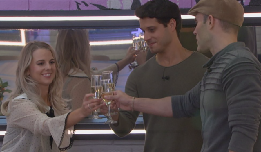 Cody Calafiore (middle) celebrates making it to the final three with fellow houseguests Nicole Franzel and Enzo Palumbo in season 22 of the CBS reality TV show “Big Brother.” “Big Brother: All-Stars” came to its conclusion last night. Calafiore dominated the game and it all paid off when he won the $500,000 grand prize by a 9-0 vote over Palumbo. Whether it be socially or strategically effective or being a competition beast, Calafiore played every aspect of the Big Brother game flawlessly, and earned the victory after losing in the first round six years ago.