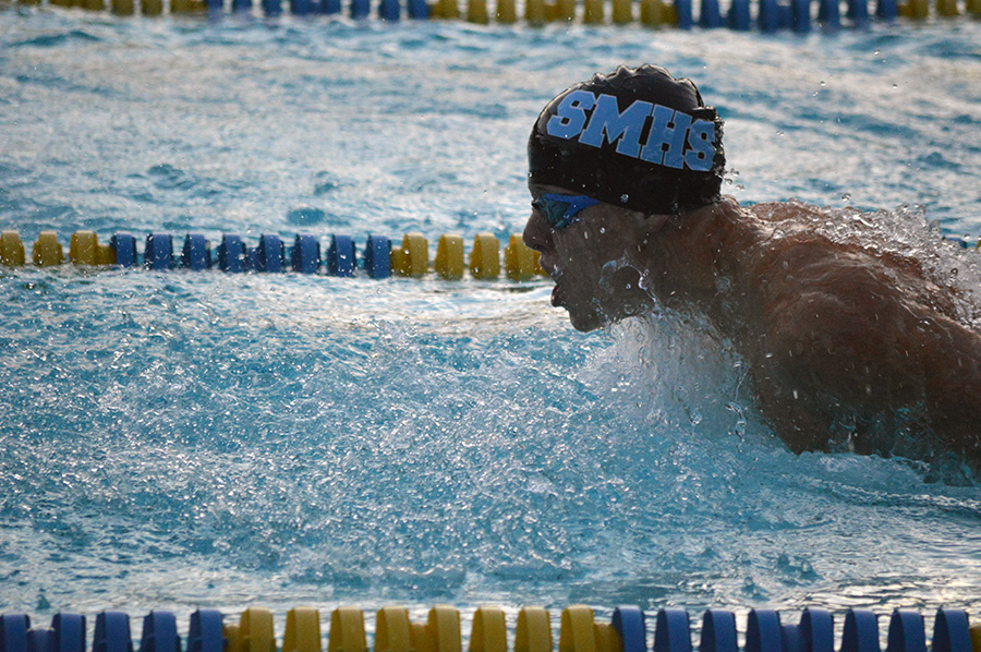 Last Friday, the Starr’s Mill swim team started its quest for a 21st consecutive county championship, defeating McIntosh 307 to 243. “We need to just stay focused, one meet at a time, one week at a time, one practice at a time,” girls’ swim coach Robin Huggins said. “We can’t take anything for granted.”