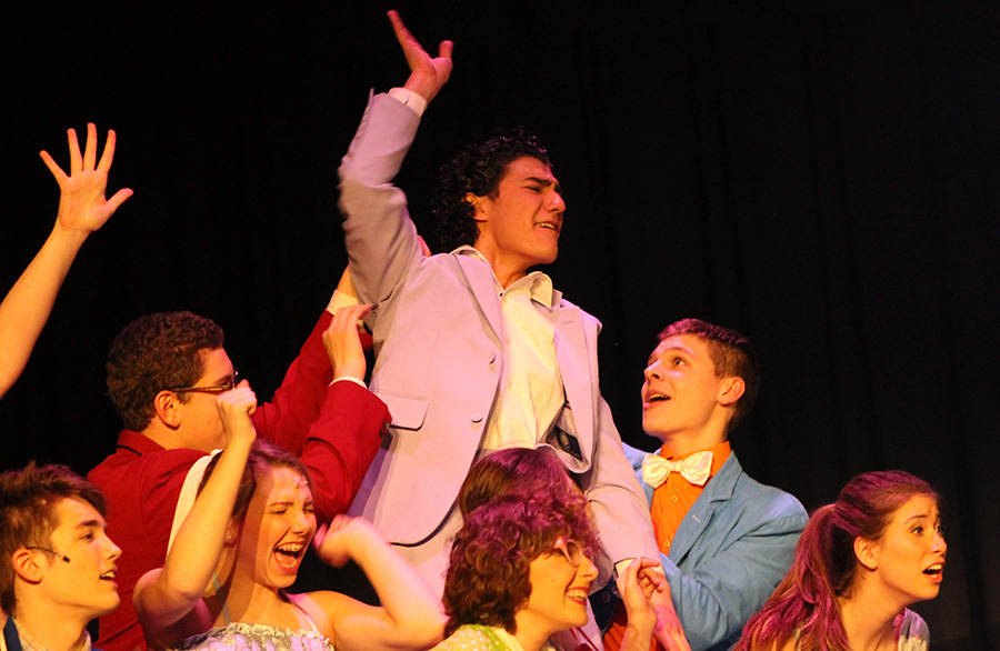 Foreign exchange student and alumnus Mario Garcia pictured in a Starr’s Mill performing arts production with fellow actors. Garcia was involved in a variety of student activities during his time on the exchange program. He stated that an amusing aspect he found about American schools was that they reminded him of “High School Musical.”