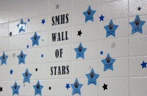 As part of the P.B.I.S. initiative, Starr’s Mill rewards positive behavior -- respect, accountability, and responsibility -- by recognizing students with a nomination or  “caught ya.” “Caught ya” students also receive a star to go up on the “Wall of Stars” in the 800 hallway. 