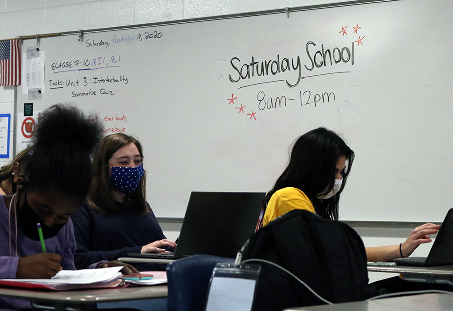 Due+to+an+overwhelming+number+of+student+failures%2C+administration+has+implemented+a+new+Saturday+school+program.+The+opportunity+for+students+to+redo+assignments+or+complete+missing+work+starts+on+Nov.+14+from+7%3A30+a.m.+to+12%3A00+p.m.+