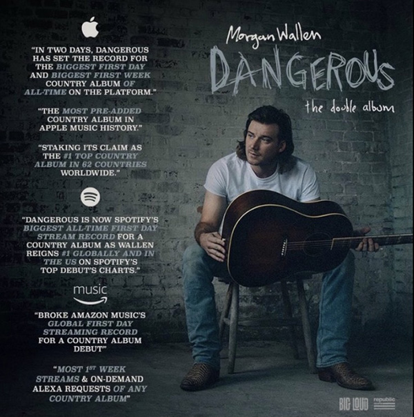 “Dangerous: The Double Album” by Morgan Wallen is topping charts and smashing records in the world of country music. Even with 30 new songs, fans can’t get enough.