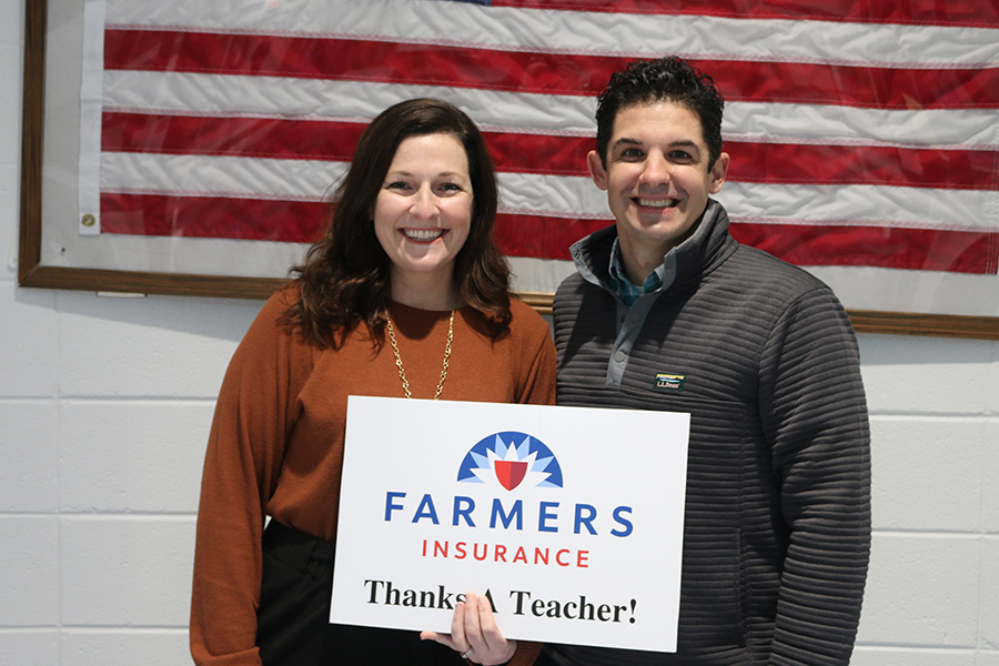 This month’s winner of the Farmers Insurance Golden Apple Award is Ashley Collins. She was nominated by fellow teacher Emily Sweeney for her ability to create relationships with her students and make them feel at home.