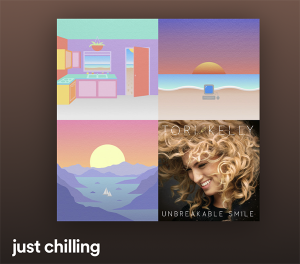 ‘just chilling’ is this week’s weekend music suggestion and is the perfect playlist to simply chill. Whether you need to relax from a stressful day, just need some background music for conversations, or want to have some easy music to study with, this is the playlist for you. 