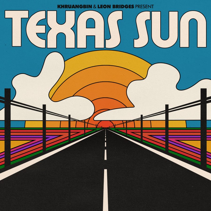 Album cover for the collaborative EP named “Texas Sun.” Created by both R&B artist Leon Bridges and musical trio Khruangbin, the song features notes of soul and comfort. “Texas Sun” is the perfect homage to the nostalgic feeling felt by the cross-state drive through the group’s home state of Texas.