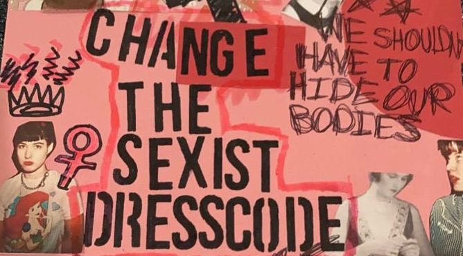 Fayette+County+students+protest+the+dress+code+in+front+of+the+October+18+Fayette+County+Board+of+Education+meeting.+During+the+public+comment+portion+of+the+meeting%2C+students+from+four+of+five+county+high+schools+spoke+regarding+how+the+dress+code+sexualizes+women+and+encourages+rape+culture.+