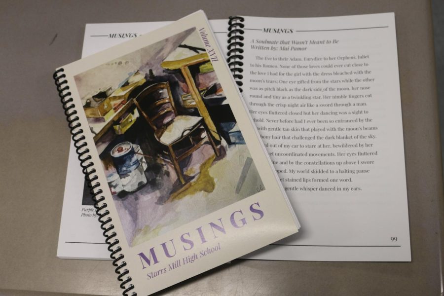 Starr’s Mill literary-art magazine earned a Superior rating in GSPA’s annual yearbook and literary magazine contest. Sophomore Maiah Pamor also earned Superior for her short story “A Soulmate That Wasn’t Meant To Be.”