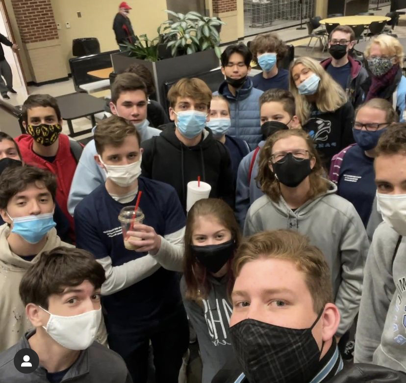 History bowl team takes a selfie at Commerce High School, the team’s first competition of the year. All three junior varsity teams qualified for nationals after sweeping the top three spots.