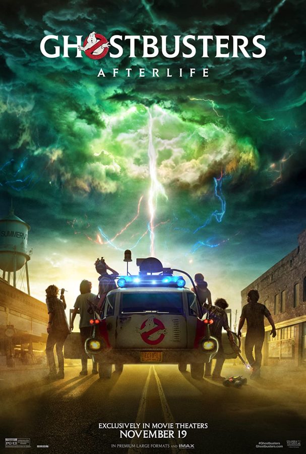 Movie+poster+for+%E2%80%9CGhostbusters%3A+Afterlife.%E2%80%9D+%E2%80%9CGhostbusters%3A+Afterlife%E2%80%9D+was+released+32+years+after+the+original+movies%2C+risking+the+quality+of+the+franchise.+A+stellar+cast+and+a+heartfelt+throwback+help+the+latest+Ghostbusters+film+succeed+where+other+sequels+have+failed.