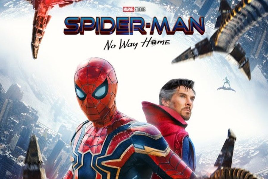 Promotional+poster+for+%E2%80%9CSpider-man%3A+No+Way+Home.%E2%80%9D+With+the+introduction+of+former+Spider-men+and+their+original+villains%2C+as+well+as+a+teaser+for+the+next+few+Marvel+movies%2C+Marvel++uses+the+past+to+establish+a+lengthy+future+for+its+cinematic+multiverse.