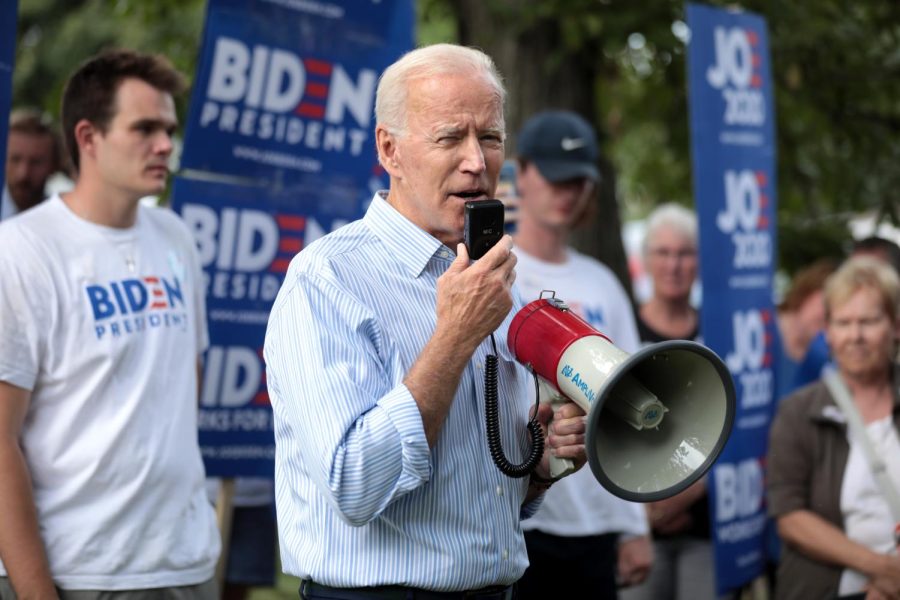 Joe+Biden+speaking+at+a+political+rally+in+Clear+Lake%2C+Iowa%2C+in+2019.+Biden+needs+to+watch+what+he+says+before+the+consequences+become+insurmountable.