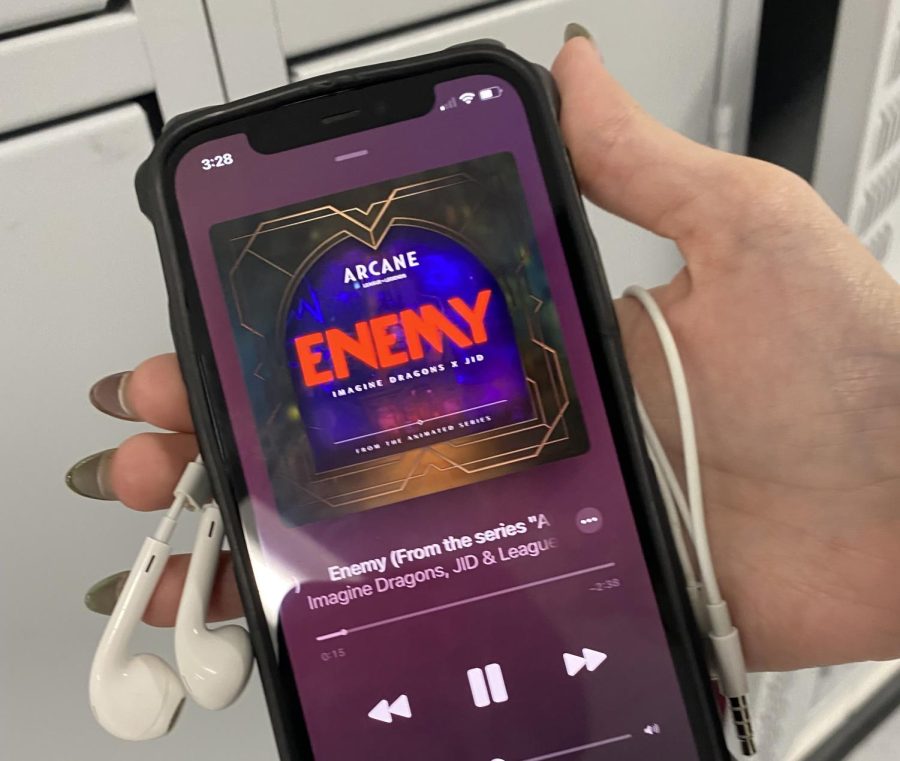 Anaya Walls is currently listening to “Enemy” by Imagine Dragons. The song was created as part of the soundtrack for the upcoming Netflix original, “Arcane.” 