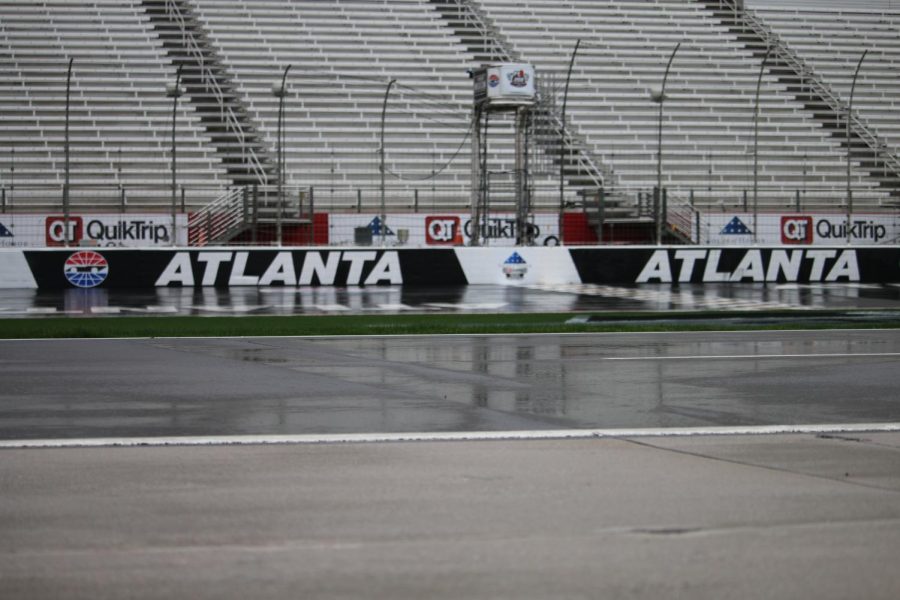 Rain canceled all on-track activities Friday at Atlanta Motor Speedway. Qualifying sessions scheduled for all three series on Saturday will now be practice sessions. Starting lineups for each race will be set according to the NASCAR rulebook.
