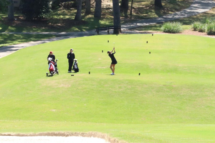 Boys and girls golf competed in the region championships April 18 and 19. The girls team won, while the boys placed third.
