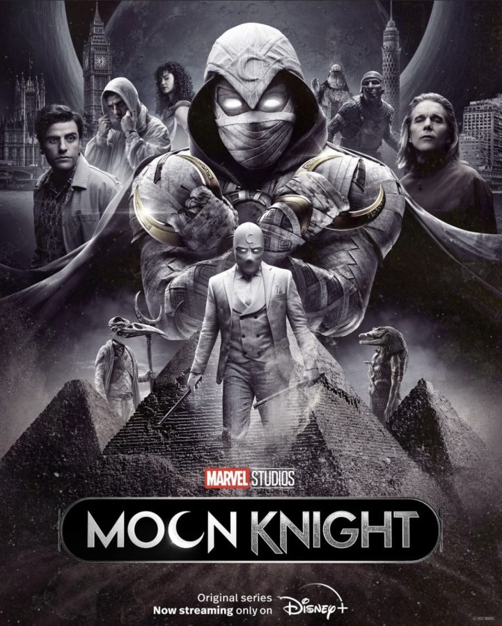 Promotional poster for Marvel Studios’ latest miniseries, “Moon Knight.” Listen to Editor Joslyn Weber and Staff Writer Addie Ellison discuss the final episode and their thoughts on how “Moon Knight” will impact Marvel’s storyline going forward.