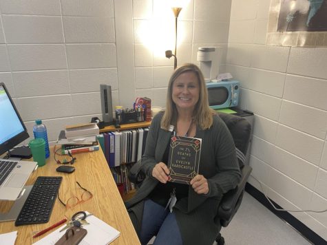 English teacher Dr. Bonnie Stanford recently finished “The 7 ½ Deaths of Evelyn Hardcastle” by Stuart Turton. This story is about a murder mystery part, but in order to solve it the main character is forced look through each person’s perspective during the party.  