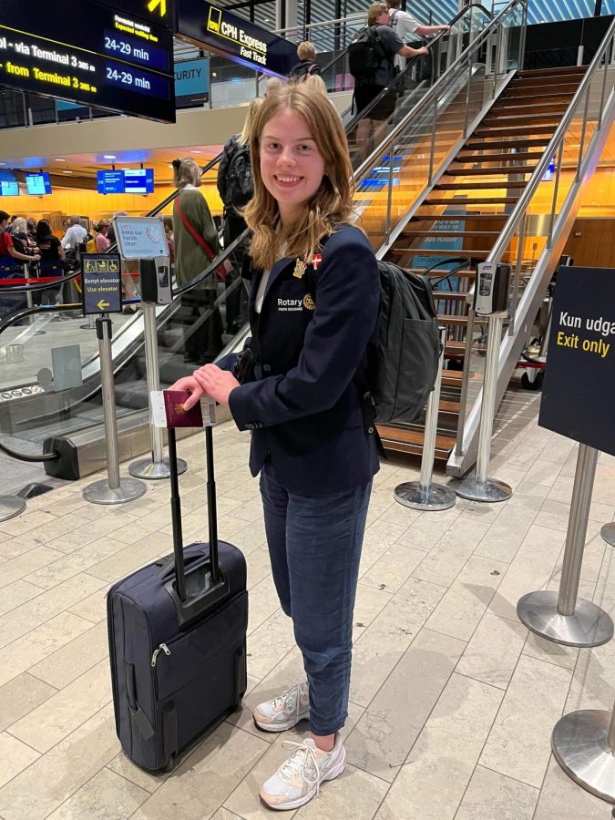 July 31, 2022 - Saying goodbye to my family at Copenhagen Airport before leaving Denmark for a year. I was nervous, tired, and sad about leaving my family, but mostly excited for my exchange and to meet my host family. 