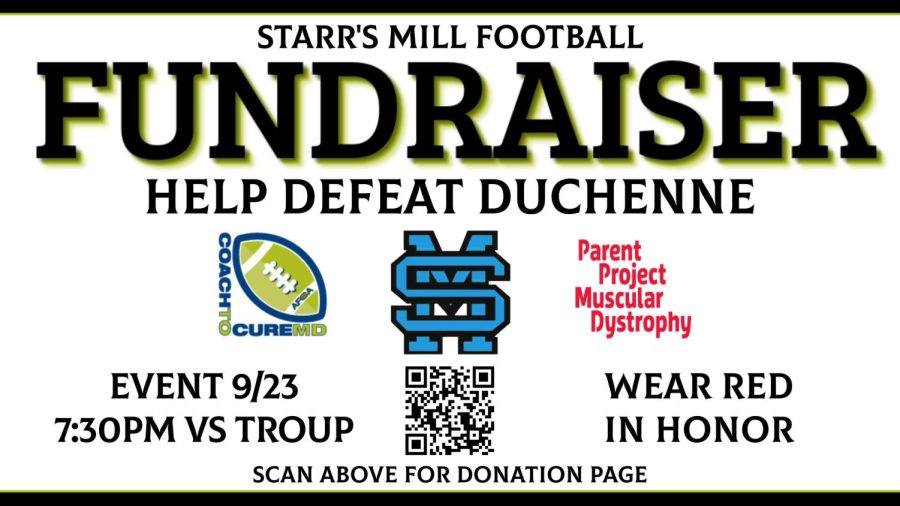 The Starr’s Mill Panther family will show its support for a student currently inflicted by Duchenne. Everyone is encouraged to wear red to this Friday’s game in support of the cause.