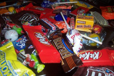 Pile of Halloween candy. The fentanyl crisis has been exacerbated by drug makers changing the appearance of the lethal drug to look like candy in order to appeal to younger generations. 
