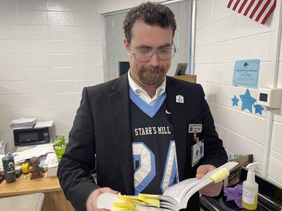 Psychology teacher Sean Hickey chose one of his favorite books “The Hobbit” by J.R.R Tolkien. This story is full of adventure, fantasy, and fellowship.