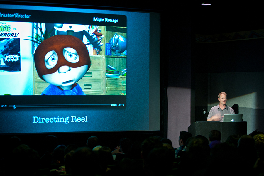 Oscar-nominated animator Chris Bailey presents to students at the Vancouver Film School. Animated shows are no longer just for kids, offering a variety of options.