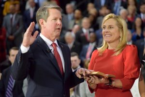 Republican Brian Kemp is sworn in as governor. The governor's race is just one of the races that was decided in the Georgia 2022 midterms. 