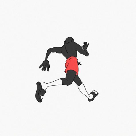 The single “RUN” by artist Lil Darkie is a great lofi song to relax to. The album cover of the song is an illustration of Lil Darkie running. 