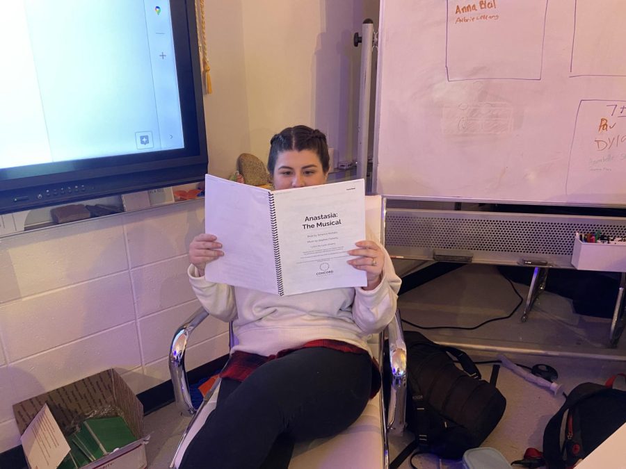 Drama teacher Lauren Kuykendall read “Anastasia” by Terrence McNally. This is a play that recounts the conspiracies following real-life Anastasia Romanoff’s death.