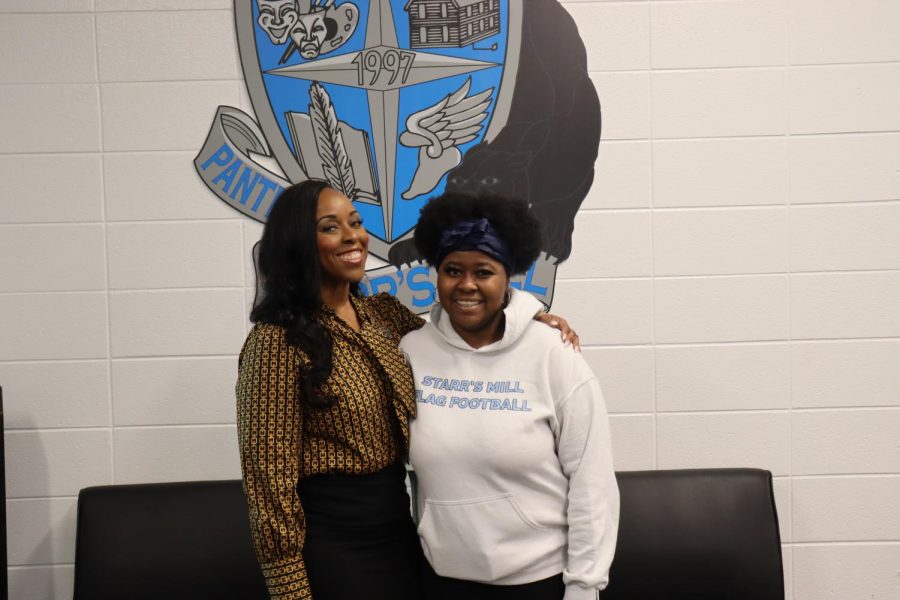 To cap off the month-long celebration, the Black Student Association invited students to write about inspiring Black public figures. Sophomore Nyasia Merritt-Carrington wrote about assistant principal Andrea Freeman.