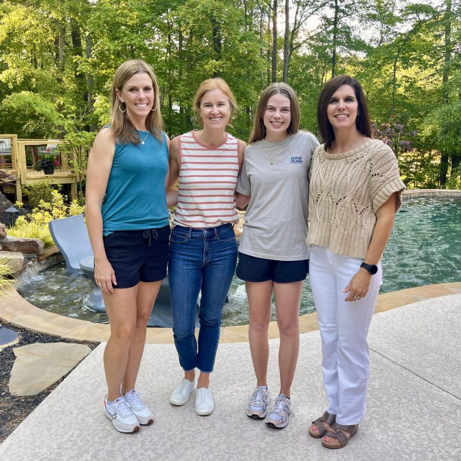 Posing for a photo with my host moms. I have lived with three host families who have taught me so much. It is extremely hard to leave them very soon to go back to Denmark after one year here. 