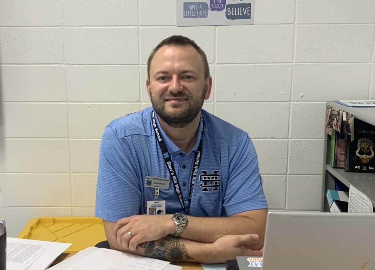 Starr%E2%80%99s+Mill+welcomes+special+education+teacher+Luke+Hearn+to+the+Panther+family.+This+is+his+tenth+year+teaching.+He+previously+taught+at+Union+Grove+High+school+for+six+years.