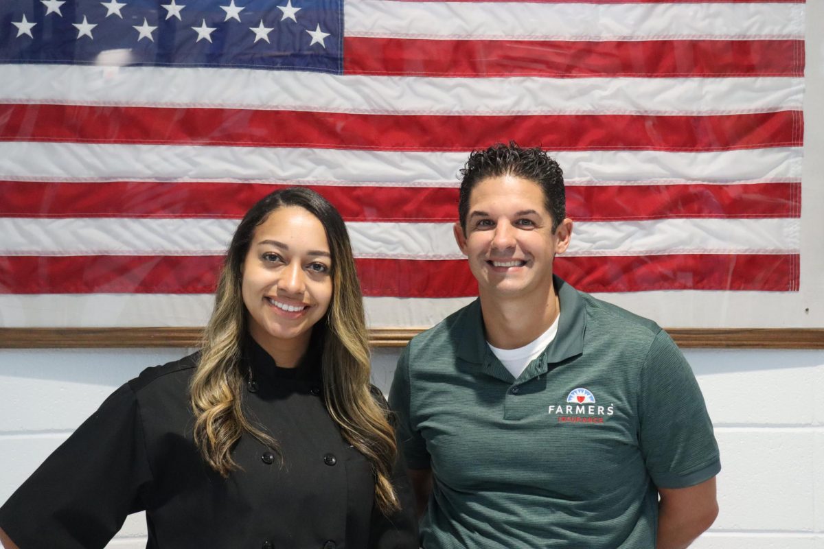 Family consumer science teacher Adriah Willaims is this months recipient of the Golden Apple. She was picked by last months recipient Patrick Cheney for her high energy and ability to make students want to learn. 